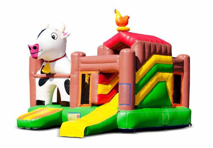 multiplay springkasteel met boerderij thema kopen