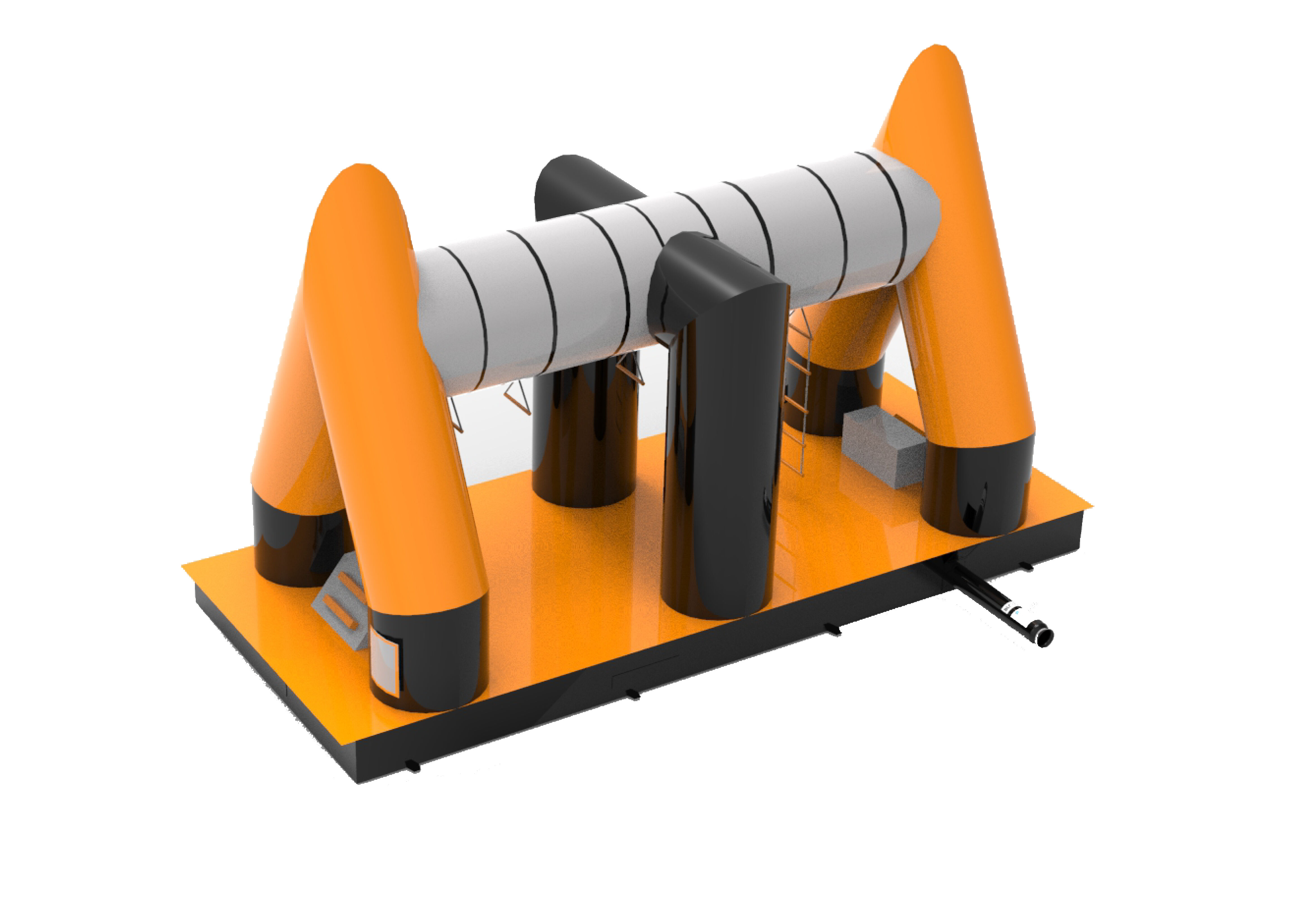 Achetez un parcours du combattant modulaire gonflable giga monkey swing de 40 pièces pour les enfants. Commandez des parcours d'obstacles gonflables en ligne maintenant chez JB Gonflables France