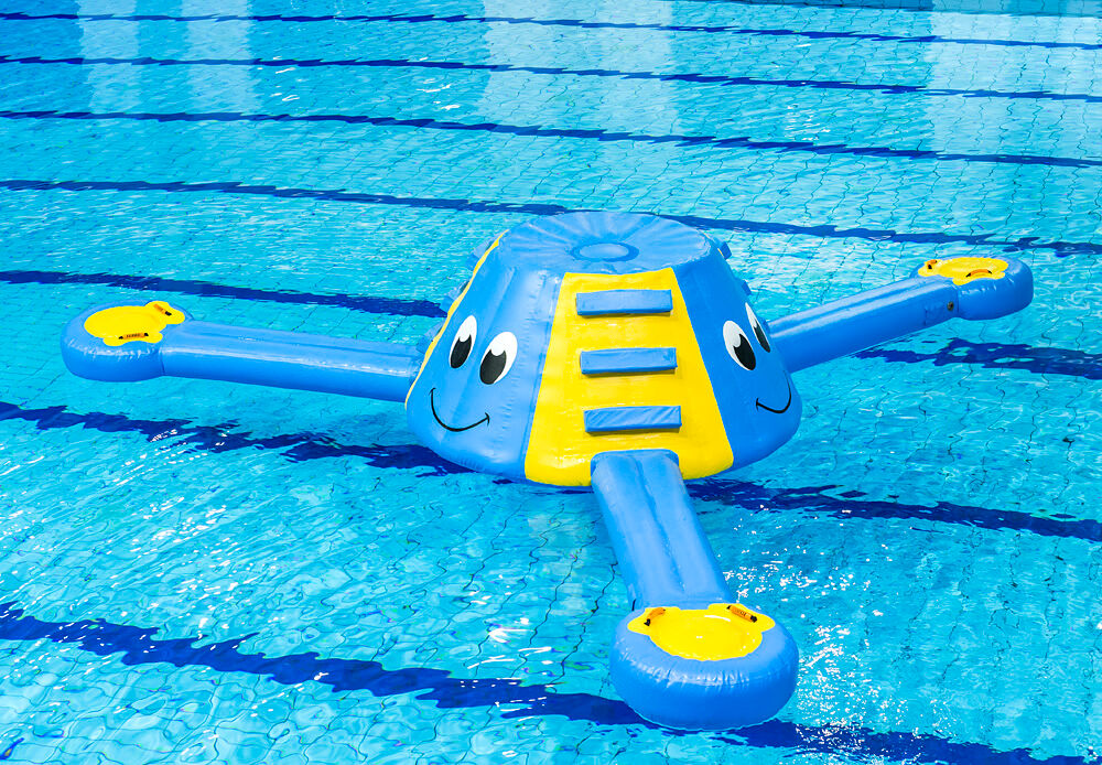 Opblaasbare luchtdichte speeleiland in octopus thema bestellen voor zowel jong als oud. Koop opblaasbare zwembadspelen nu online bij JB Inflatables Nederland 