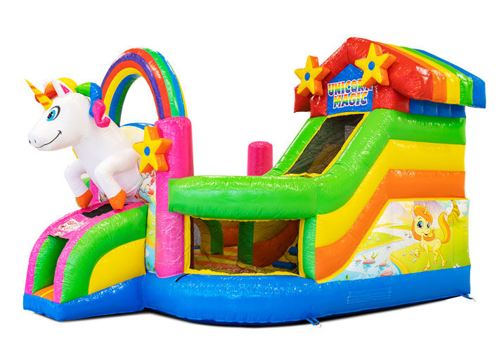 Acquista un castello gonfiabile Funcity gonfiabile per bambini a tema Unicorno. Ordina ora i castelli gonfiabili gonfiabili da JB Gonfiabili Italia