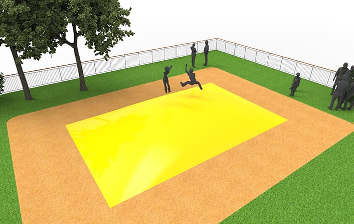 Buy inflatable airmountain in yellow for children. Order inflatable airmountains now online at JB Inflatables UK