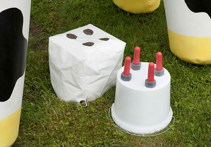 Ranja Cow Bucket for the Ranja Cow inflatable game from JB Inflatables