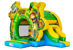 Amazone Safari bounce dome with slide Bouncy Castle