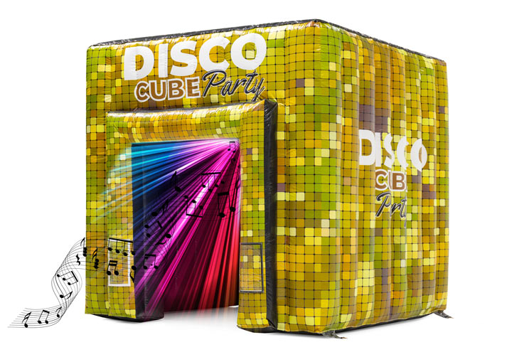 Goldener Discopavillon zum Feiern von Partys mit Musikbox und Lampen zum Verkauf