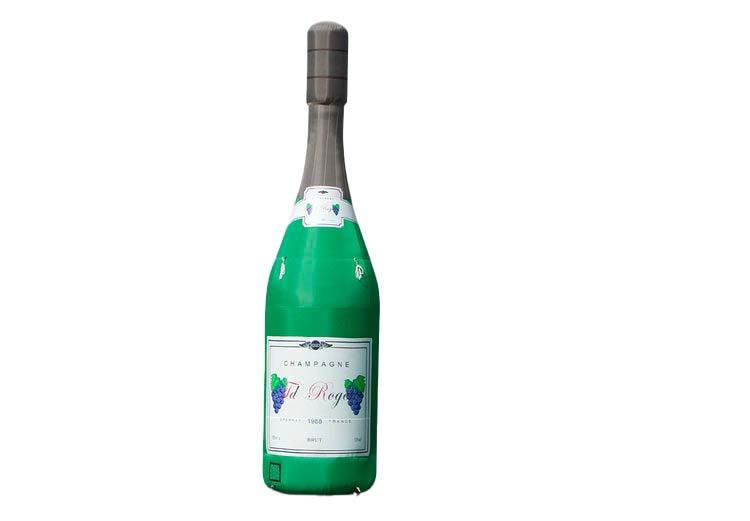 Champagnefles blikvanger 7,6 meter hoog bestellen