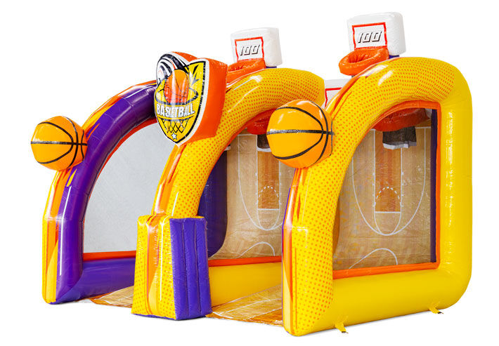 Jeu de basketball gonflable pour des scores stimulants.