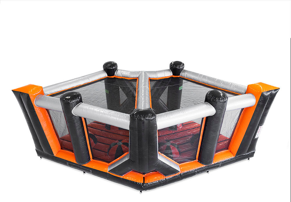 Mega hinchable de 40 piezas giga modular Ball Hopper Corner pista de asalto para niños. Ordene carreras de obstáculos inflables en línea ahora en JB Hinchables España