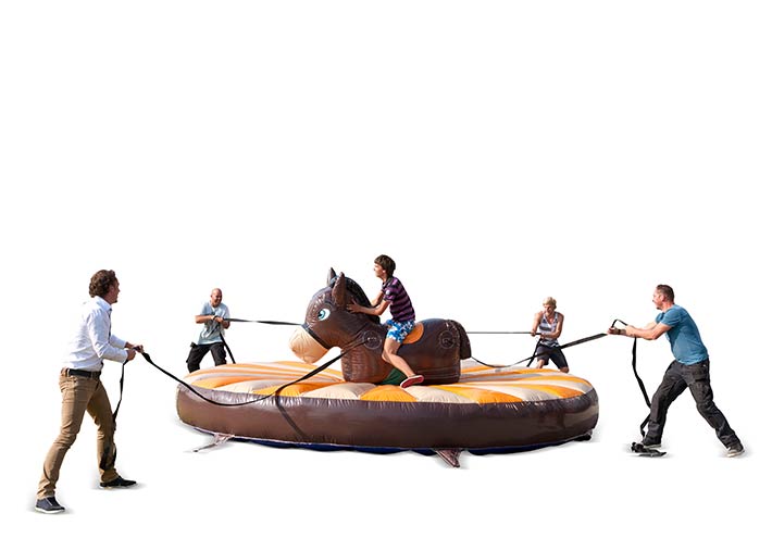 Springkasteel trekrodeo kopen bij JB Inflatables