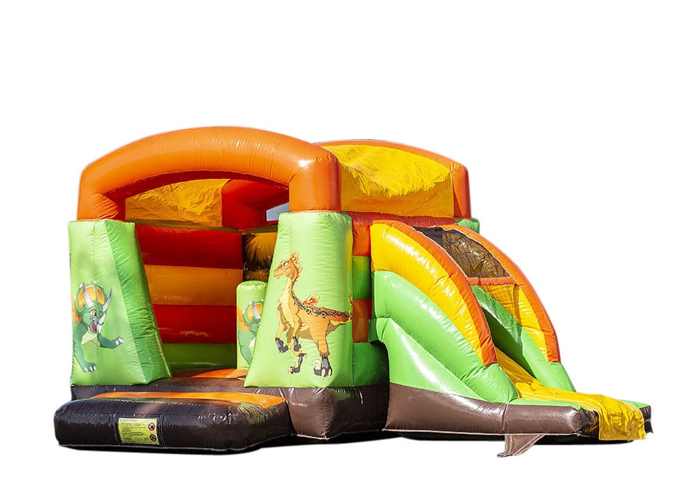 Buy a small indoor multifun bouncer in theme dinosaur for children. Purchase bouncers at JB Inflatables UK 