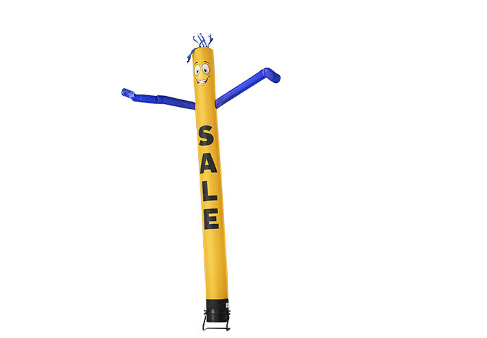 Bestel nu online de opblaasbare skydancer sale van 6m hoog in een gele kleur bij JB Inflatables Nederland. Standaard inflatables tubes kopen voor elk event