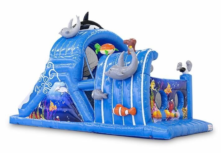 Ordina il percorso ad ostacoli gonfiabile di 9 m di mini seaworld per bambini. Acquista ora i percorsi ad ostacoli gonfiabili online su JB Gonfiabili Italia