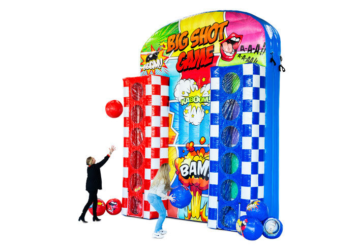 Atracción inflable alta para juego de lanzamiento de pelotas en estilo cómico comprar en JB