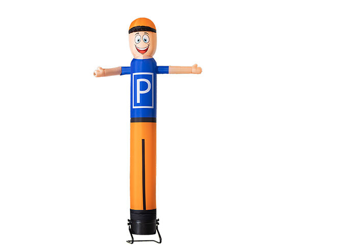 Zamów nadmuchiwana reklamę chwiej parking samochodowy skyman 3d wysoki na 4 m przez Internet w JB Dmuchańce Polska. Standardowe skytubes i skydancers we wszystkich rozmiarach i kolorach dostępne online na JB Dmuchańce Polska