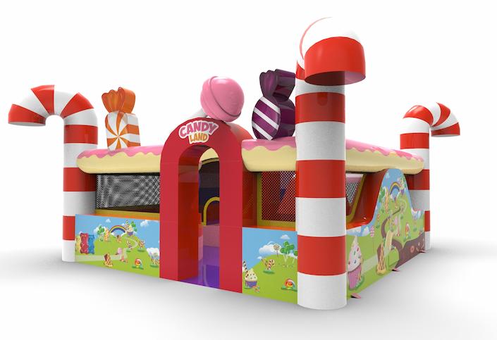 springkasteel playpark candy thema voor kinderen te koop