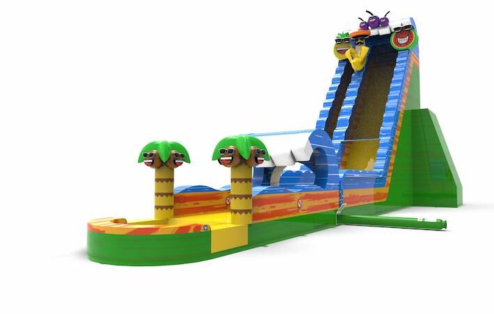 Unique inflatable waterslide S30 in theme caribbean for both young and old for sale. Buy inflatable reclame waterslides online at JB Inflatables America