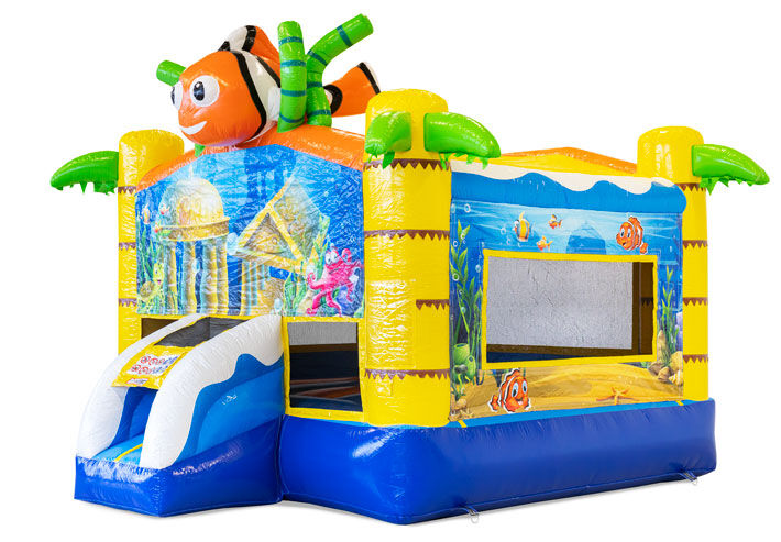 Comprar Castillo hinchable Jumper Basic de 13 pies en tema Seaworld para niños. Ordene inflables en línea en JB Hinchables España