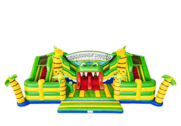 Compra la parte superior de la casa hinchable Slideworld Crocodile en línea