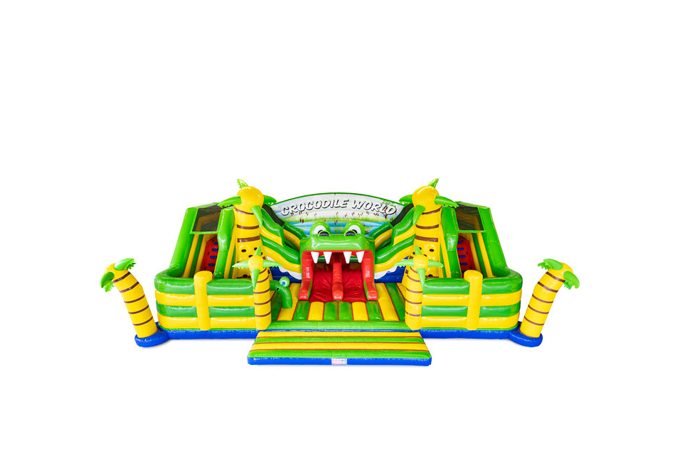 Product afbeelding Mundo deslizante 15m Cocodrilo Castillo Hinchable