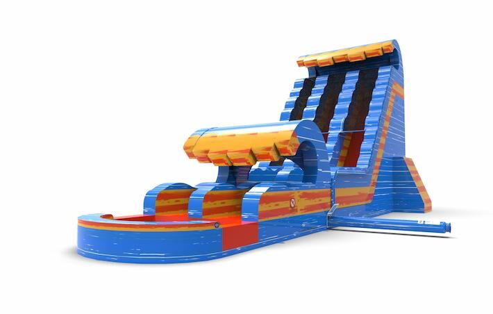 Inflatable waterslide D22 in theme waterfall for both young and old for sale. Buy inflatable reclame waterslides online at JB Inflatables America