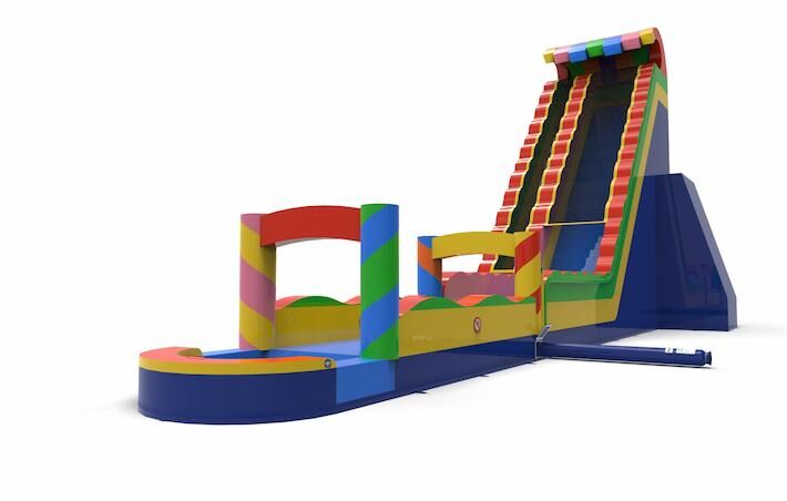 Order an inflatable waterslide S30 in all colors for both young and old. Buy inflatable waterslides online at JB Inflatables America