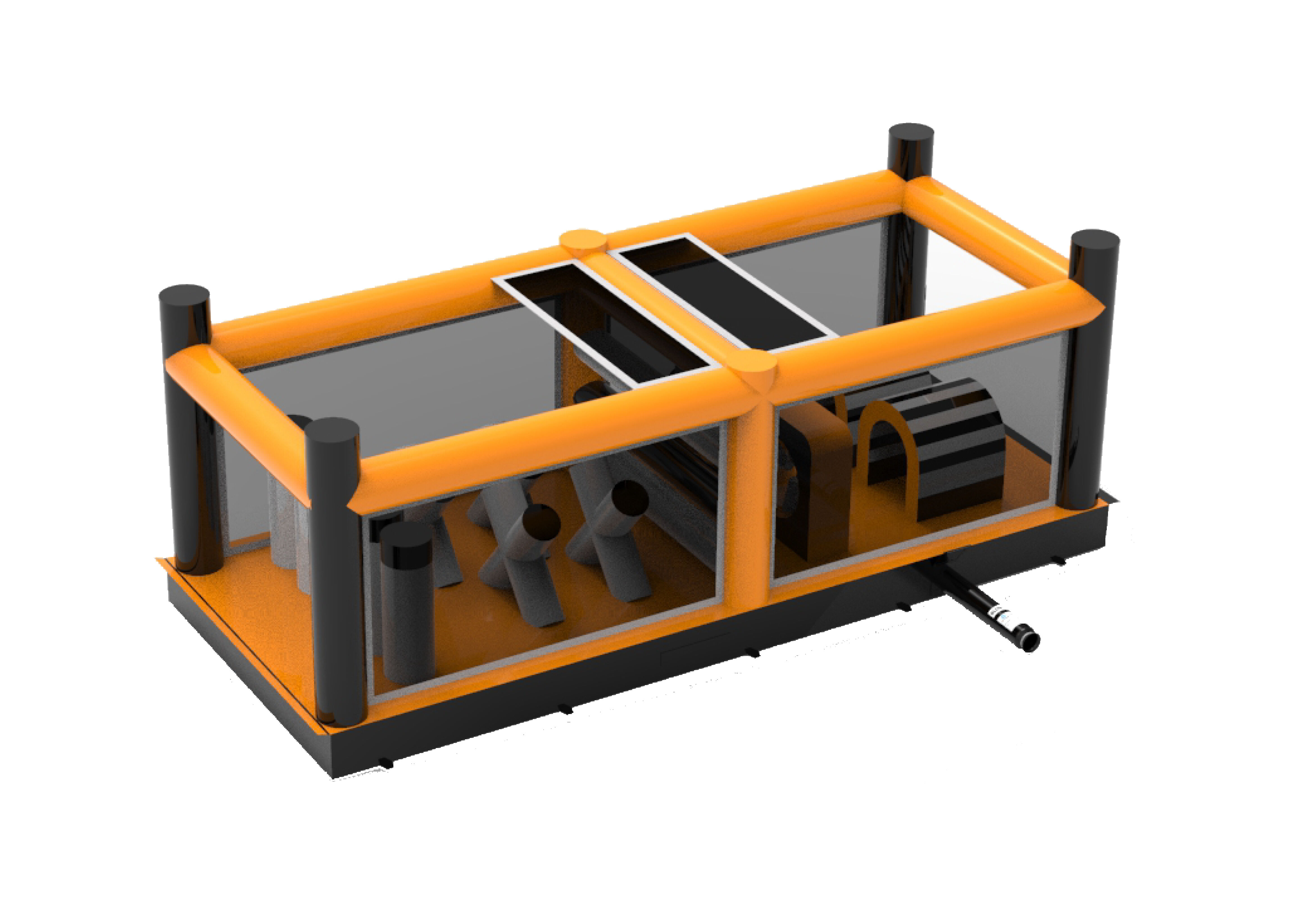 Encomende pistas de obstáculos modulares Giga no tema Squeezer para crianças. Compre cursos de obstáculos infláveis ​​online agora na JB Insuflaveis Portugal