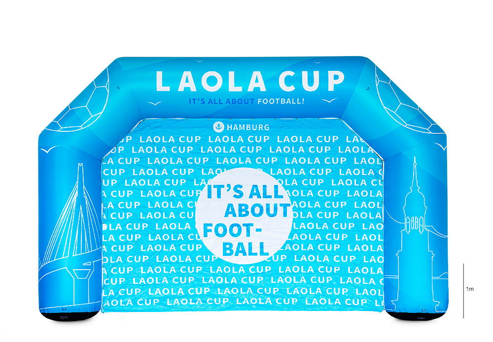 Arco pubblicitario gonfiabile personalizzato per Laola Cup da acquistare su JB Promotions. Ordina online archi gonfiabili pubblicitari su misura su JJB Gonfiabili Italia