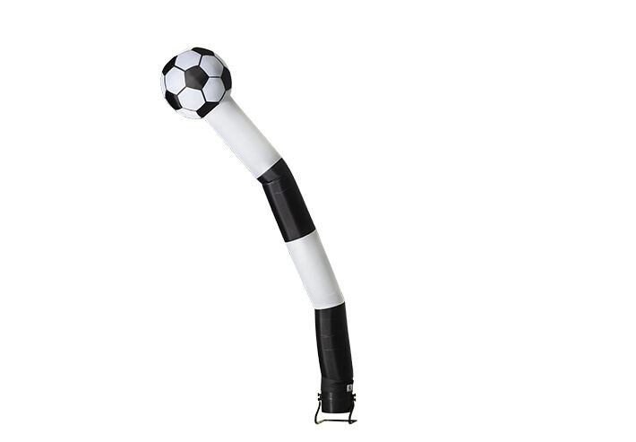 Encomende os skydancer insuflável de ar de 6m com bola 3D em preto e branco na JB Promotions Portugal. Compre skydancers insufláveis ​​padrão para eventos esportivos