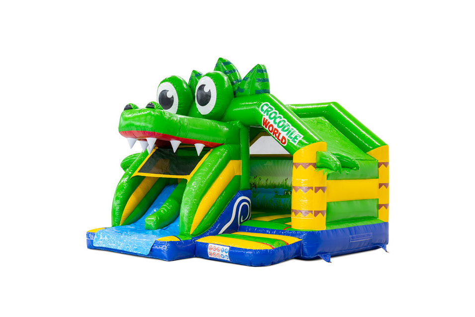 Product afbeelding Castillo Hinchable Slide Combo Doubleslide Cocodrilo