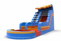 Escorrega aquático com cachoeira Waterfall