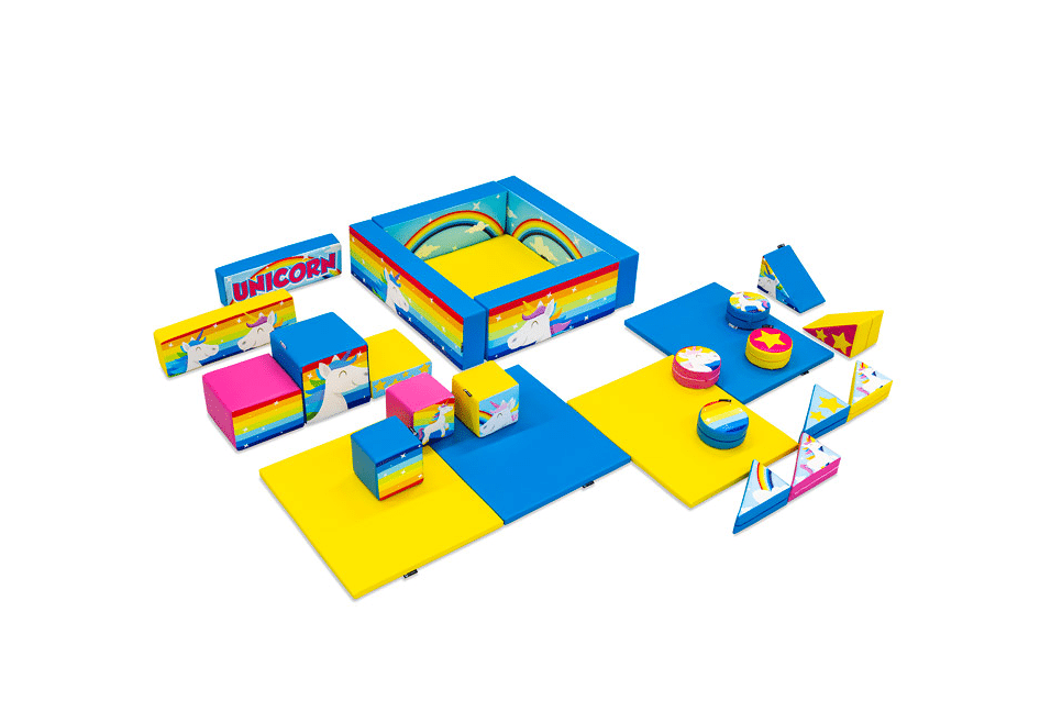 Product afbeelding Softplay Conjunto XL Unicórnio (27 peças)