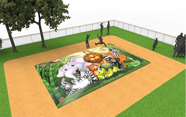 Compre montanha aérea inflável no tema animal para crianças. Encomende montanhas aéreas infláveis ​​agora online na JB Insuflaveis Portugal