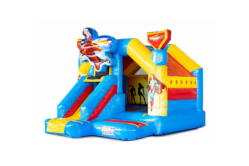 Product afbeelding Slide Combo Superhero Bouncy Castle