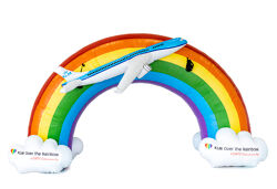 Rainbow - Advertising arch with 3D plane