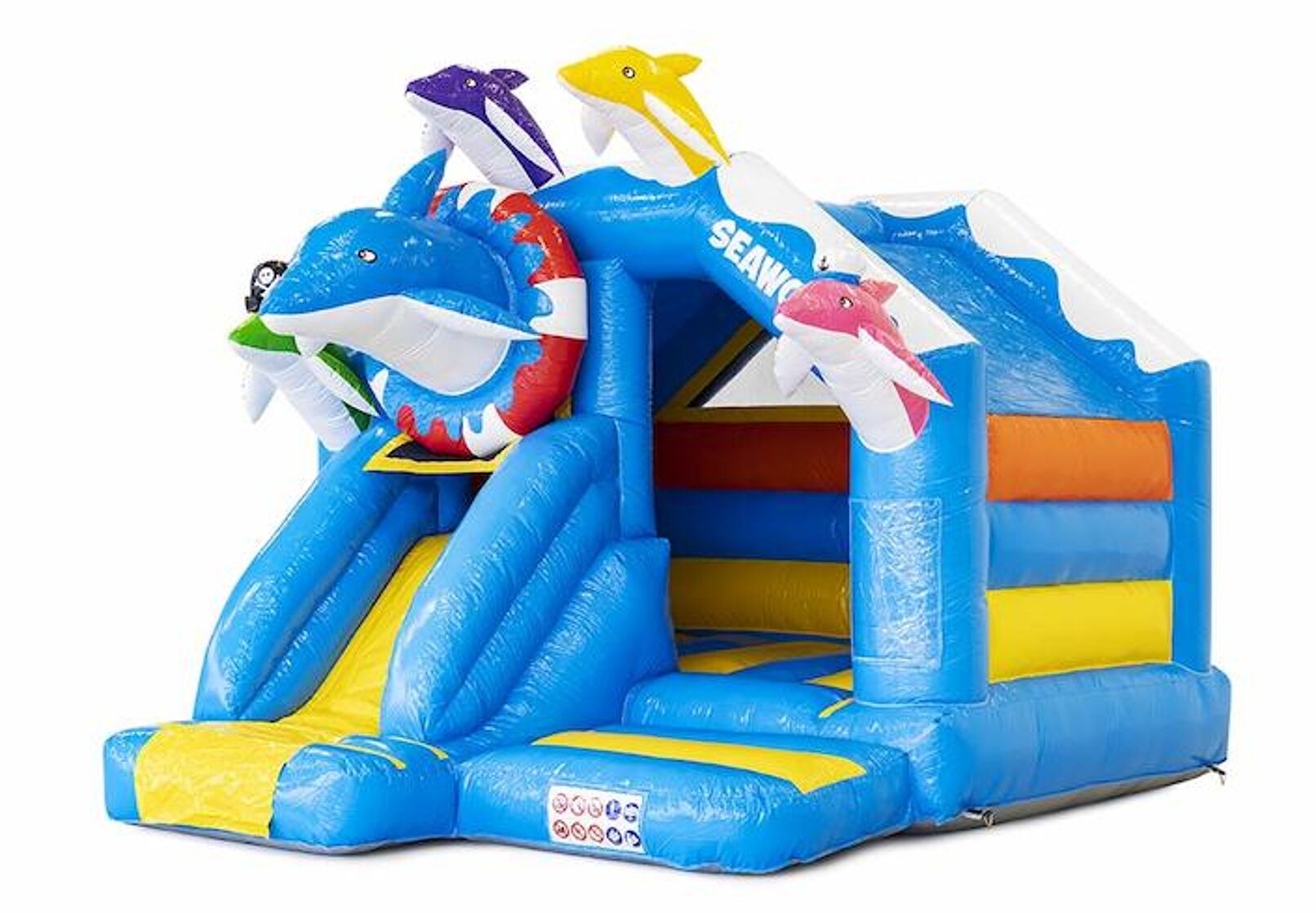 Product afbeelding Slide Combo Dolphin Bouncy Castle