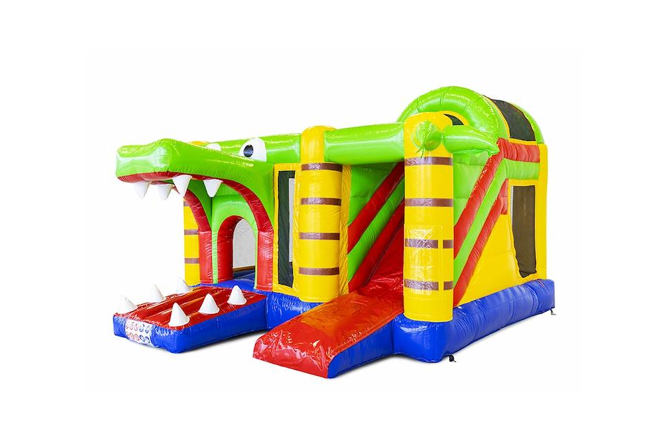 Product afbeelding Castillo Hinchable Multi Obstáculos Cocodrilo