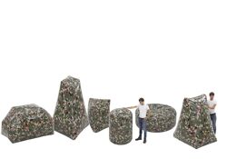 Battle Obstakel Set Army Green (6 stuks)