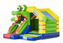 Gorila inflable con temática de cocodrilo con tobogán a la venta para niños