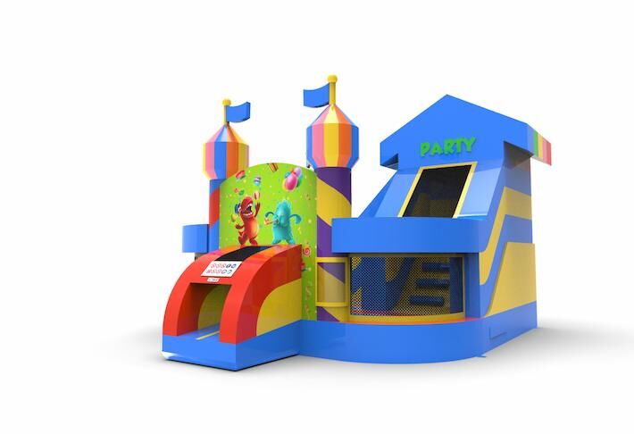 springkussen funcity party thema voor kinderen bestellen 