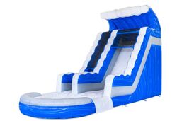 Escorrega aquático S18 - Azul Branco Cinza