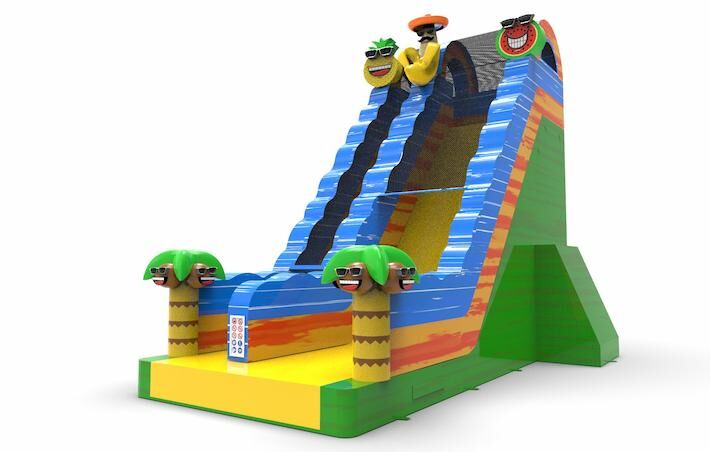 Get an inflatable dryslide S22 in theme caribbean for both young and old. Order inflatable dryslides online at JB Inflatables America