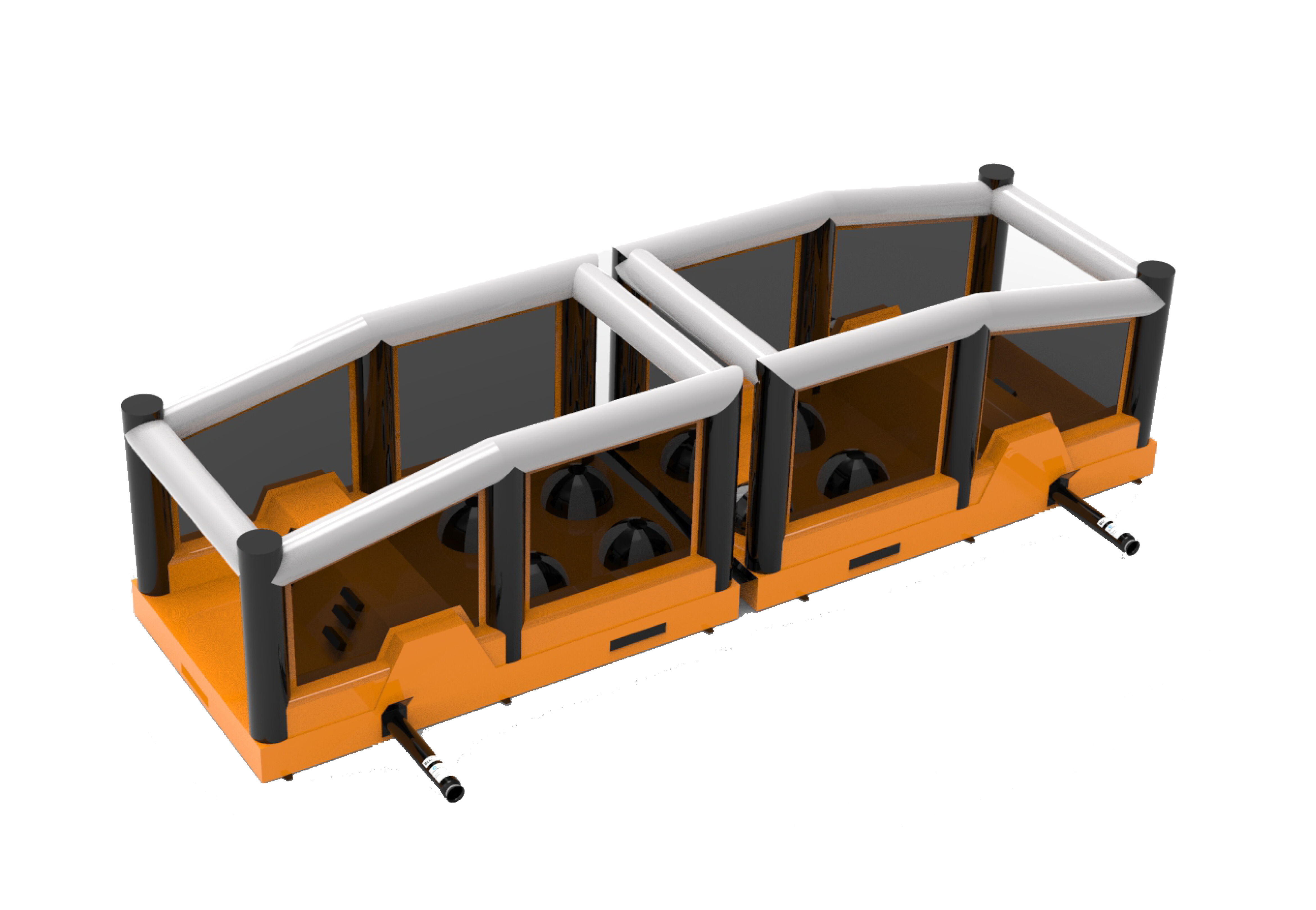 Compre pista de obstáculos modular giga Stepping Stones inflável de 40 peças para crianças. Encomende cursos de obstáculos infláveis online agora na JB Insuflaveis Portugal