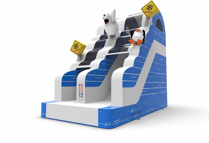 Order an inflatable dryslide S15 in winter edition theme for both young and old. Inflatable commercial dryslides online for sale at JB Inflatables America