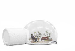 Dome Transparent 5m + Closed Cabin