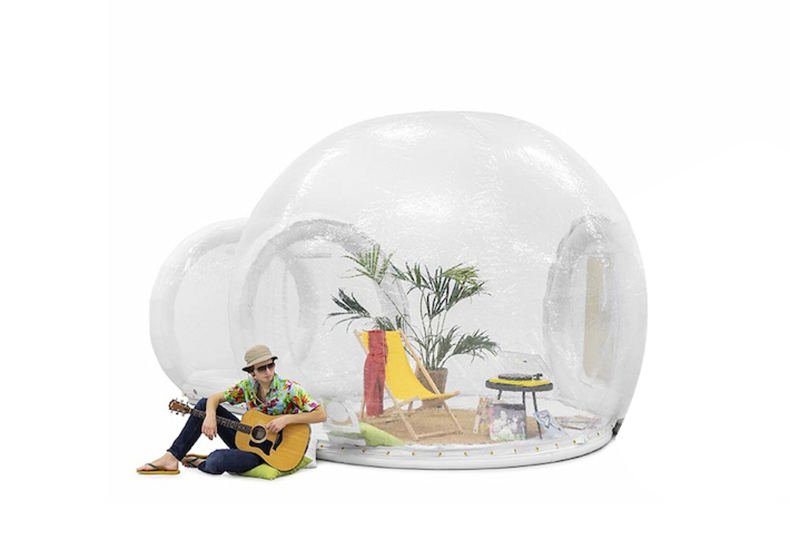 Product afbeelding Dome Transparent 3m + Transparent Access Tunnel