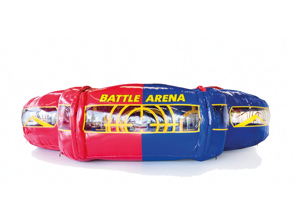 Order colorful inflatable Battle Arena for both young and old. Buy inflatable arenas online now at JB Inflatables America