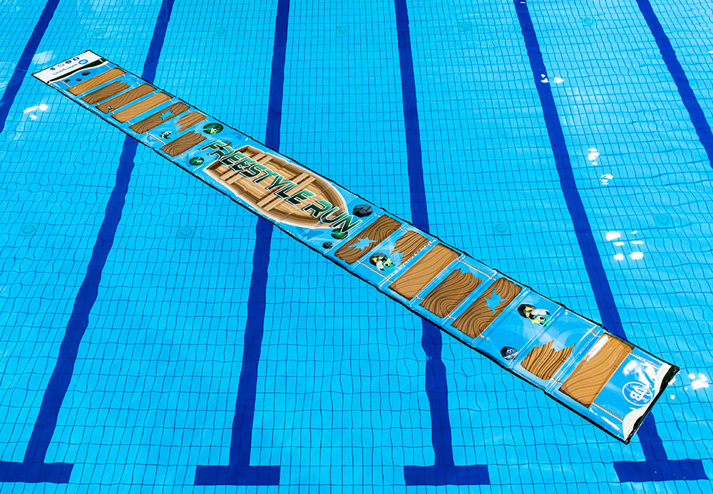 Order freestyle river run watercourse mat in different sizes and colors for kids. Buy inflatable pool games now online at JB Inflatables America
