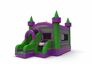 Inflatable unique frontslide combo 13ft bounce house in theme marble in colors purple-gray&green for both young and old. Order inflatable bounce houses online at JB Inflatables America