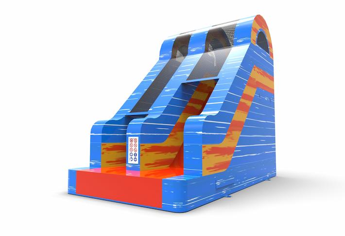 Inflatable dryslide S15 in theme waterfall for both young and old for sale. Buy inflatable reclame dryslides online at JB Inflatables America