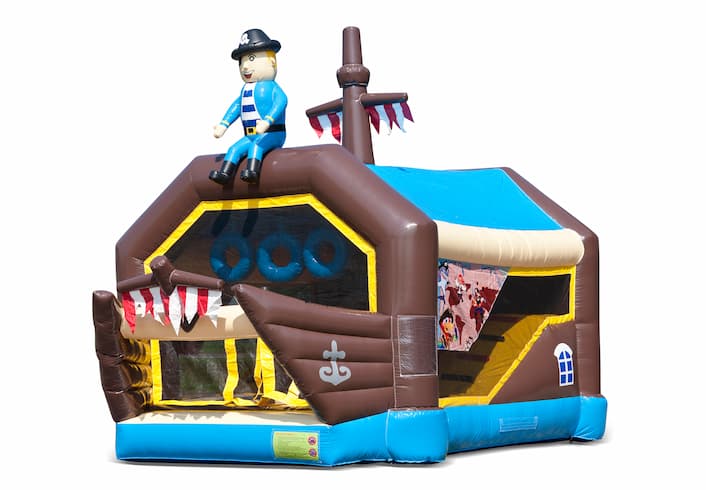 Commandez un combo de tir petit château gonflables à canons à balles pirate avec jeu de tir et toboggan pour les enfants. Achetez des château gonflables à canons à balles en ligne chez JB Gonflables France