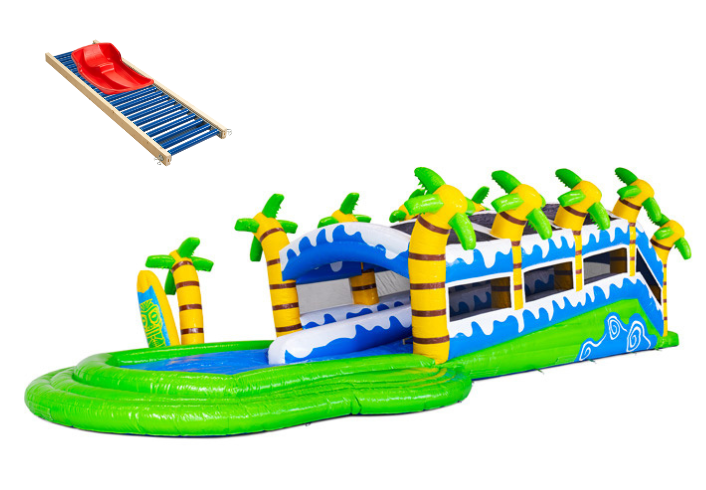 Pista de deslize com tema de verão para 2 pessoas